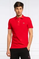 polo tričko | slim fit | pique Lacoste 	červená	