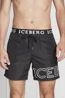 Šortky na plávanie | Regular Fit Iceberg 	čierna	