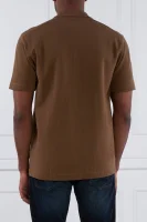Polo tričko Petempesto | Regular Fit BOSS ORANGE 	hnedá	