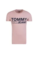tričko tjm basic cn | slim fit Tommy Jeans 	púdrovo ružová	