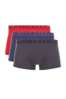 boxerky 3 pack boxer shorts/ trunk BOSS BLACK 	červená	
