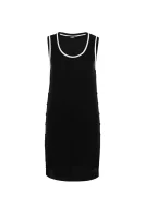 šaty silk-satin Karl Lagerfeld 	čierna	