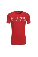 tričko organic Tommy Hilfiger 	červená	
