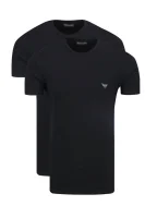 tričko 2-pack | regular fit Emporio Armani 	čierna	