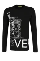 longsleeve | slim fit Versace Jeans 	čierna	