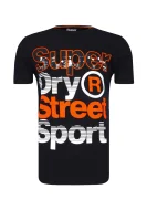 tričko street sports | slim fit Superdry 	čierna	