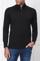 wełniany sveter troyer | regular fit Karl Lagerfeld 	čierna	