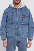 Zateplená bunda SHERPA | Regular Fit Tommy Jeans 	modrá	