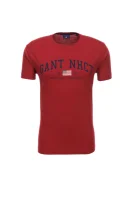 tričko Gant 	gaštanová	