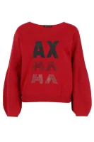 sveter | regular fit Armani Exchange 	červená	
