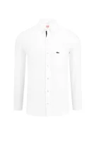 košeľa | regular fit Lacoste 	biela	
