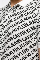 Polo tričko | Slim Fit | pique CALVIN KLEIN JEANS 	biela	
