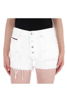 šortky hotpant | regular fit | mid waist Tommy Jeans 	biela	