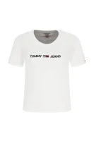tričko | loose fit Tommy Jeans 	biela	