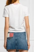 tričko branded | cropped fit Tommy Jeans 	biela	