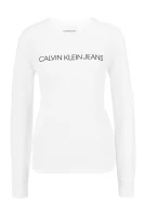 mikina institutional logo s | regular fit CALVIN KLEIN JEANS 	biela	