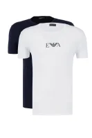 tričko 2-pack | slim fit Emporio Armani 	biela	