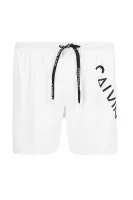 šortky kąpielowe core diagonal | regular fit Calvin Klein Swimwear 	biela	