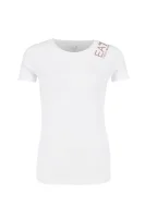 tričko | regular fit EA7 	biela	
