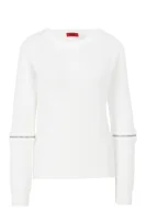 sveter sailey | regular fit HUGO 	biela	