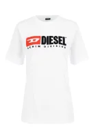 tričko t-just-division-fl | loose fit Diesel 	biela	
