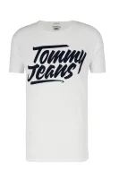 tričko essential | regular fit Tommy Jeans 	biela	