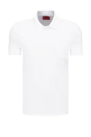 polo tričko donos | regular fit | pique HUGO 	biela	