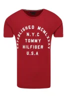 tričko stamp logo tee | regular fit Tommy Hilfiger 	červená	