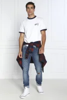 Tričko SIGNATURE RINGER | Regular Fit Tommy Jeans 	biela	