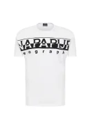 tričko saumur Napapijri 	biela	