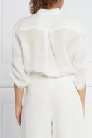 Ľanová košeľa | Regular Fit Liviana Conti 	biela	