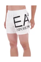šortky kąpielowe | regular fit EA7 	biela	