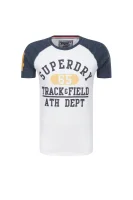 tričko | regular fit Superdry 	biela	