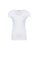 tričko | slim fit Lacoste 	biela	