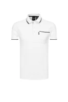 polo tričko | regular fit | pique Armani Exchange 	biela	