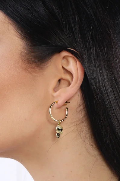Náušnice k/ikonik pave heart earrings Karl Lagerfeld 	zlatá	
