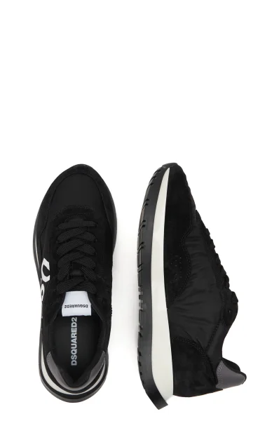 Skórzane sneakersy Dsquared2 	čierna	