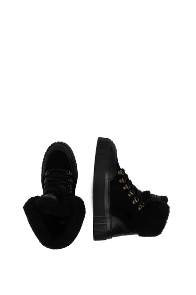 Kožené členkové topánky Gant 	čierna	