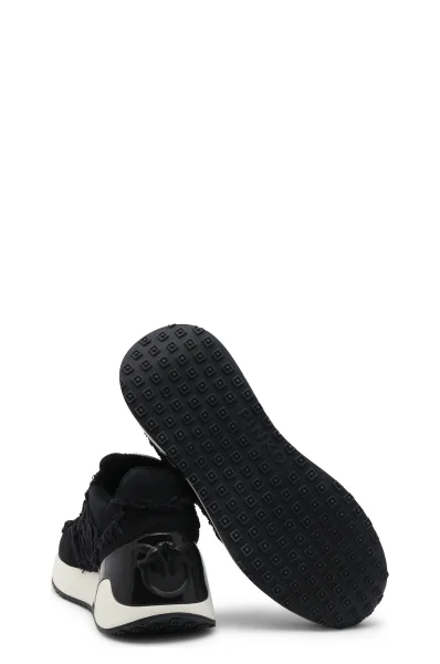 Sneakersy | s prímesou kože Pinko 	čierna	