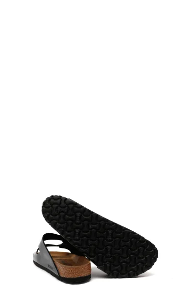 Šľapky Arizona | s prímesou kože Birkenstock 	čierna	