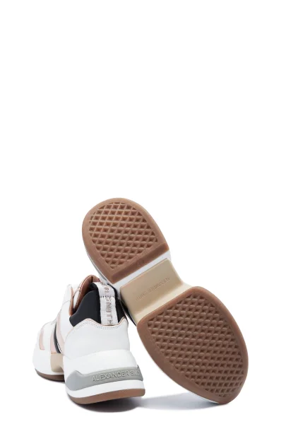 Sneakersy MARBLE | s prímesou kože Alexander Smith 	biela	