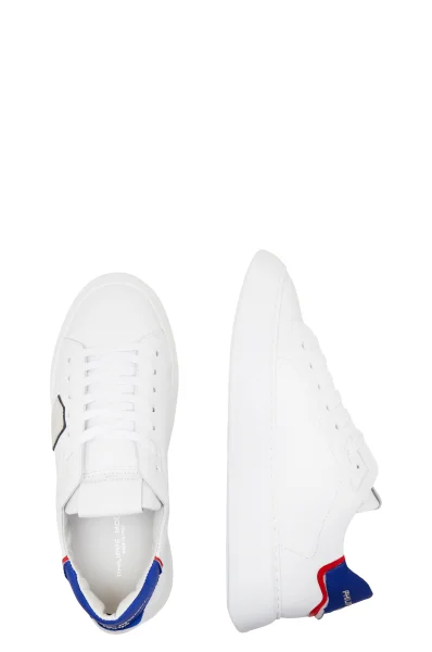 Kožené sneakersy Philippe Model 	biela	