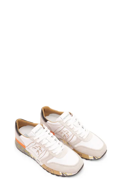 Sneakersy LANDER | s prímesou kože Premiata 	biela	