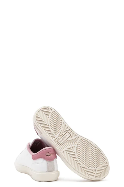 Kožené sneakersy Lacoste 	biela	