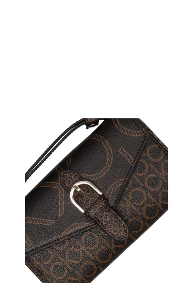 Crossbody kabelka / peňaženka Calvin Klein 	hnedá	