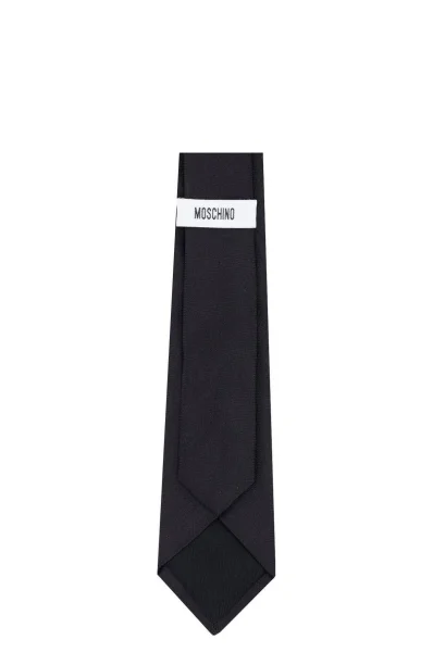 hodvábny kravata Moschino 	čierna	
