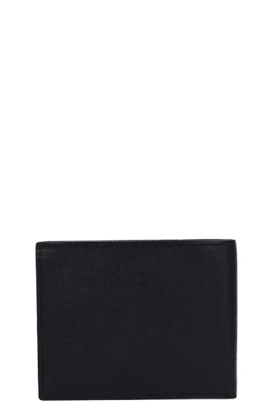 skórzany peňaženka Armani Exchange 	čierna	