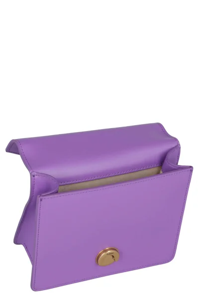 Kožená kabelka na rameno LOVE MINI TOP HANDLE SIMPLY 4 Pinko 	fialová	