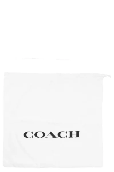 Kožená kabelka na rameno Coach 	čierna	