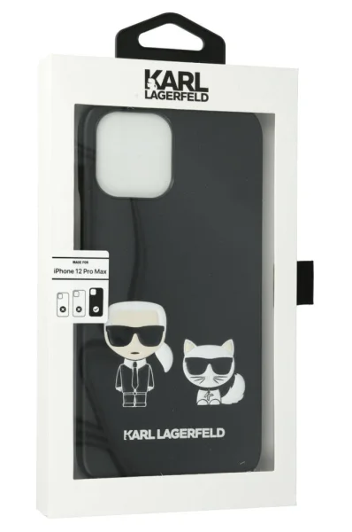 Puzdro na telefón IPHONE 12 PRO MAX Karl & Choupette Karl Lagerfeld 	čierna	